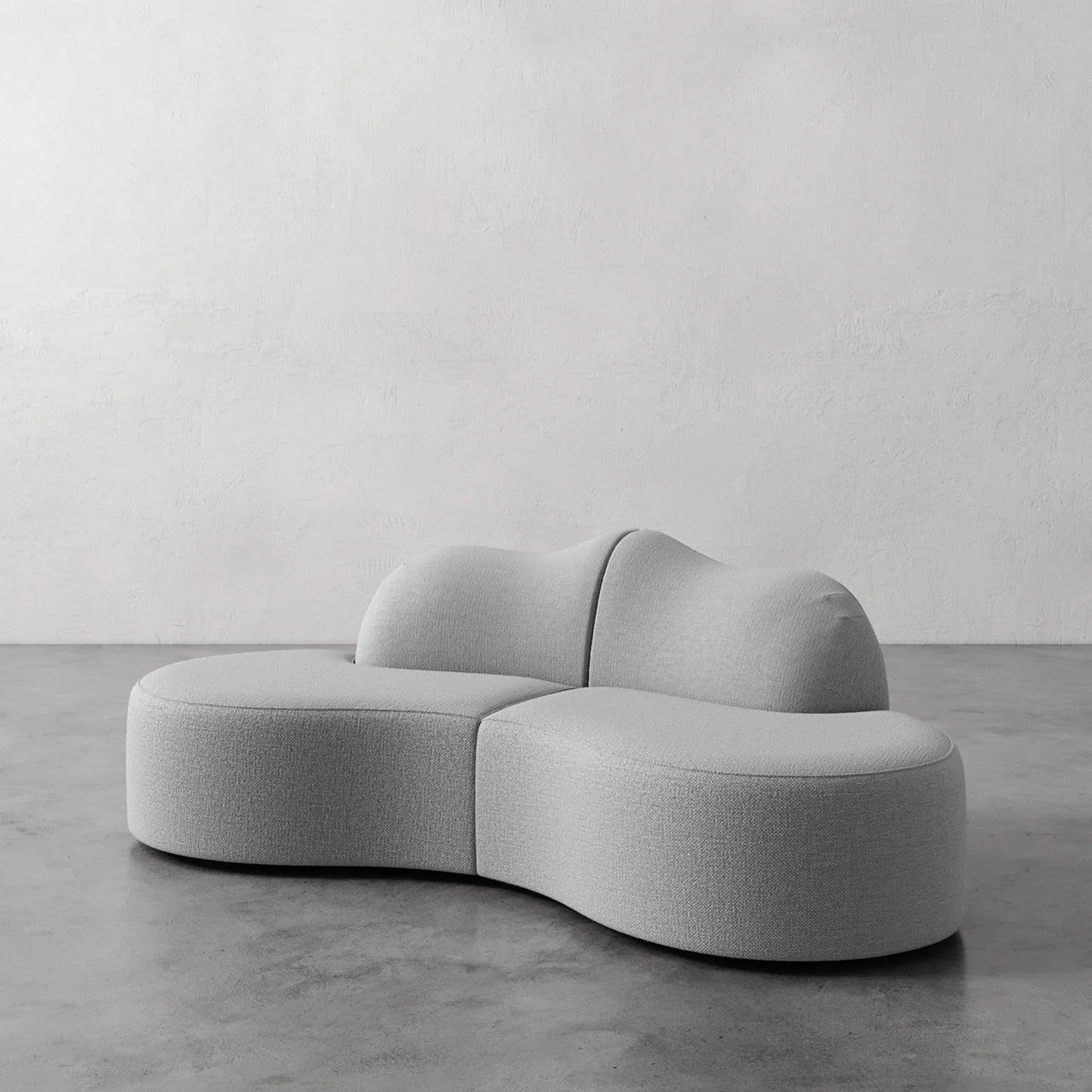 Luxury Modern Serpentine Sectional Sofa European Style for Villa