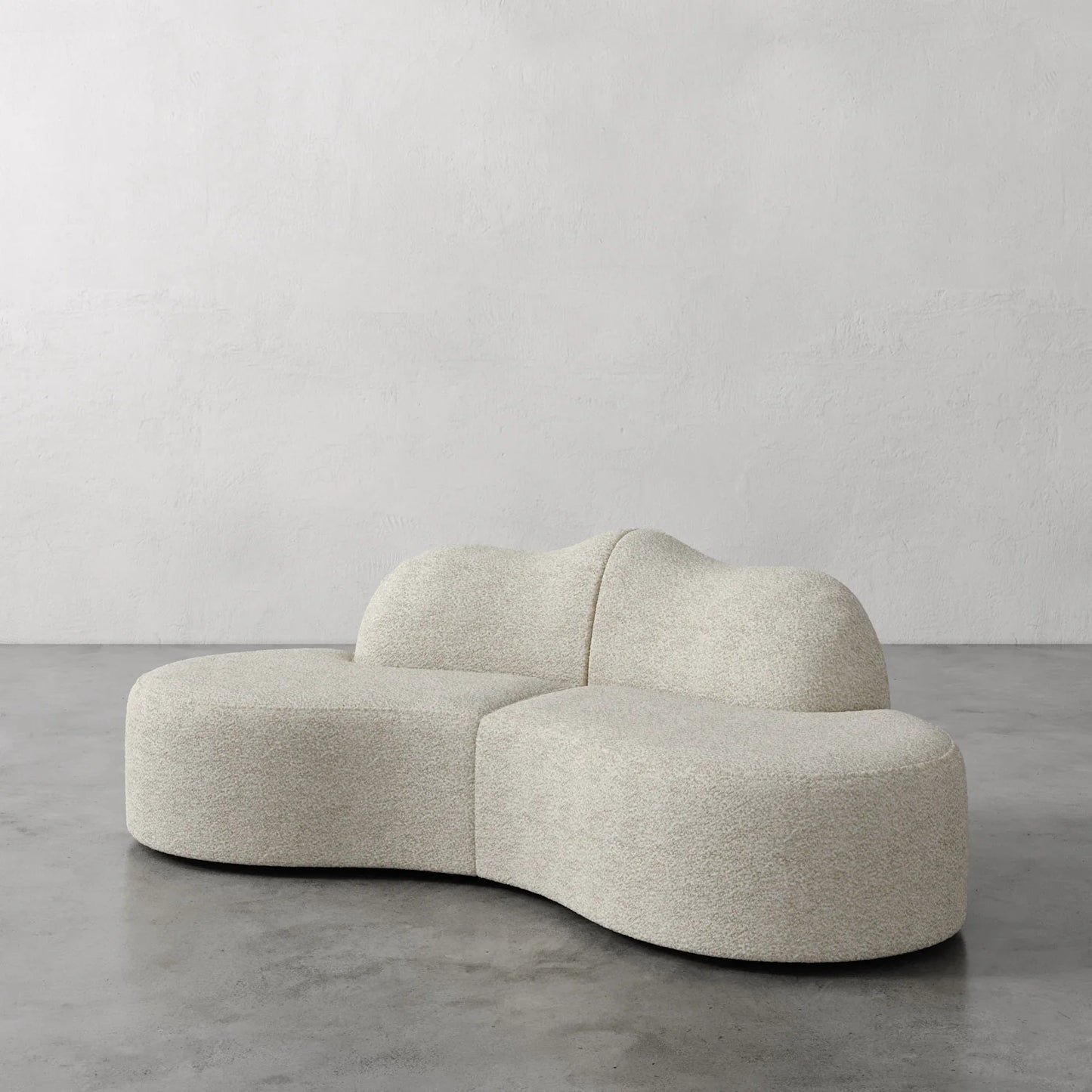 Luxury Modern Serpentine Sectional Sofa European Style for Villa