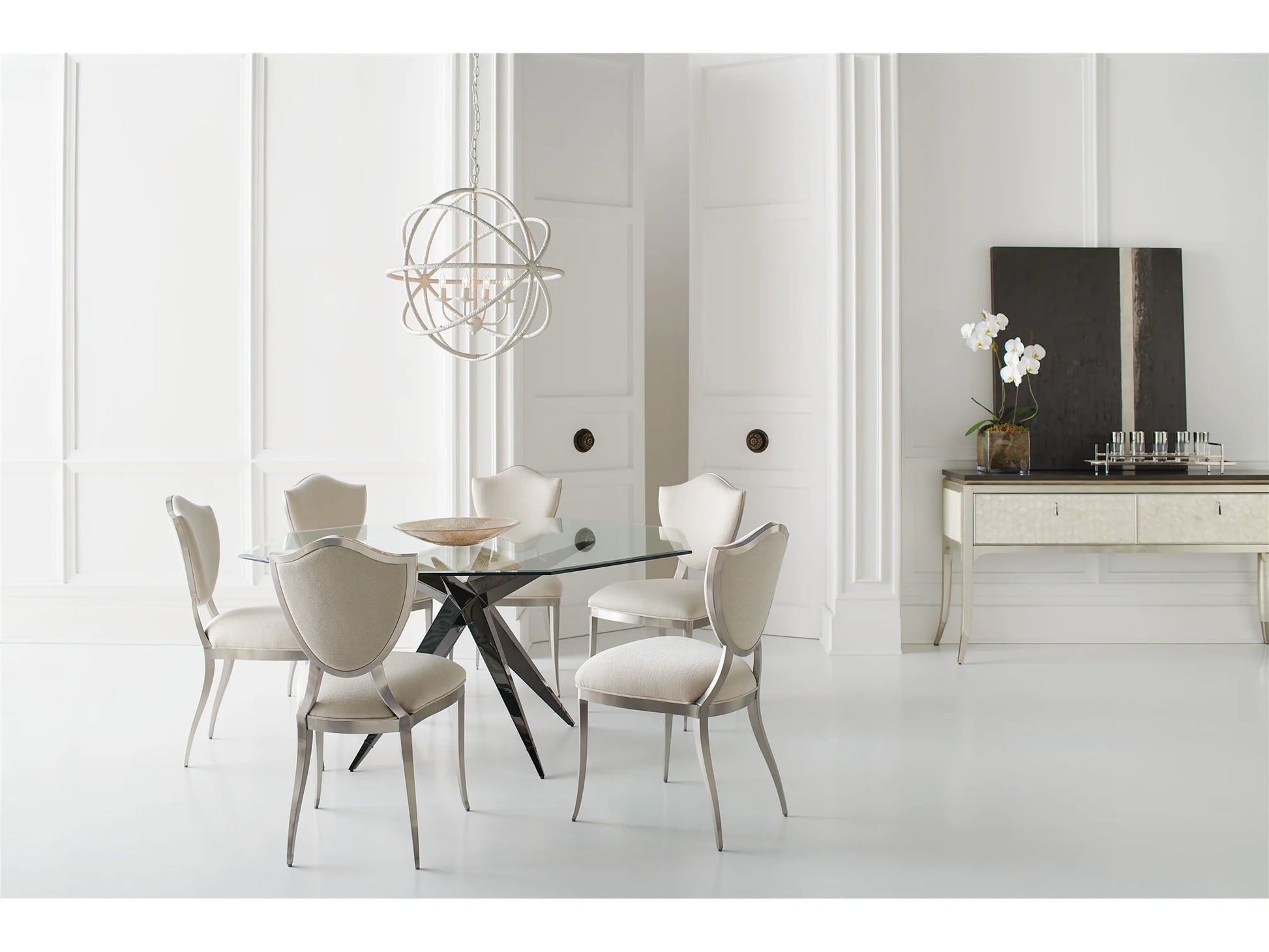 Luxury Modern Shield Me Dining Chair European Style for Villa