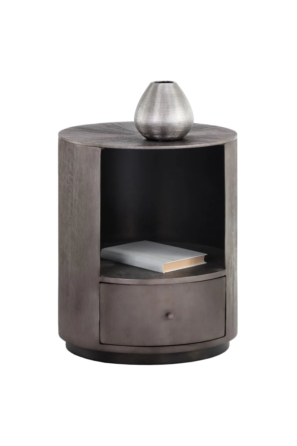 Luxury Modern Siena 1-Drawer Nightstand European Style for Villa
