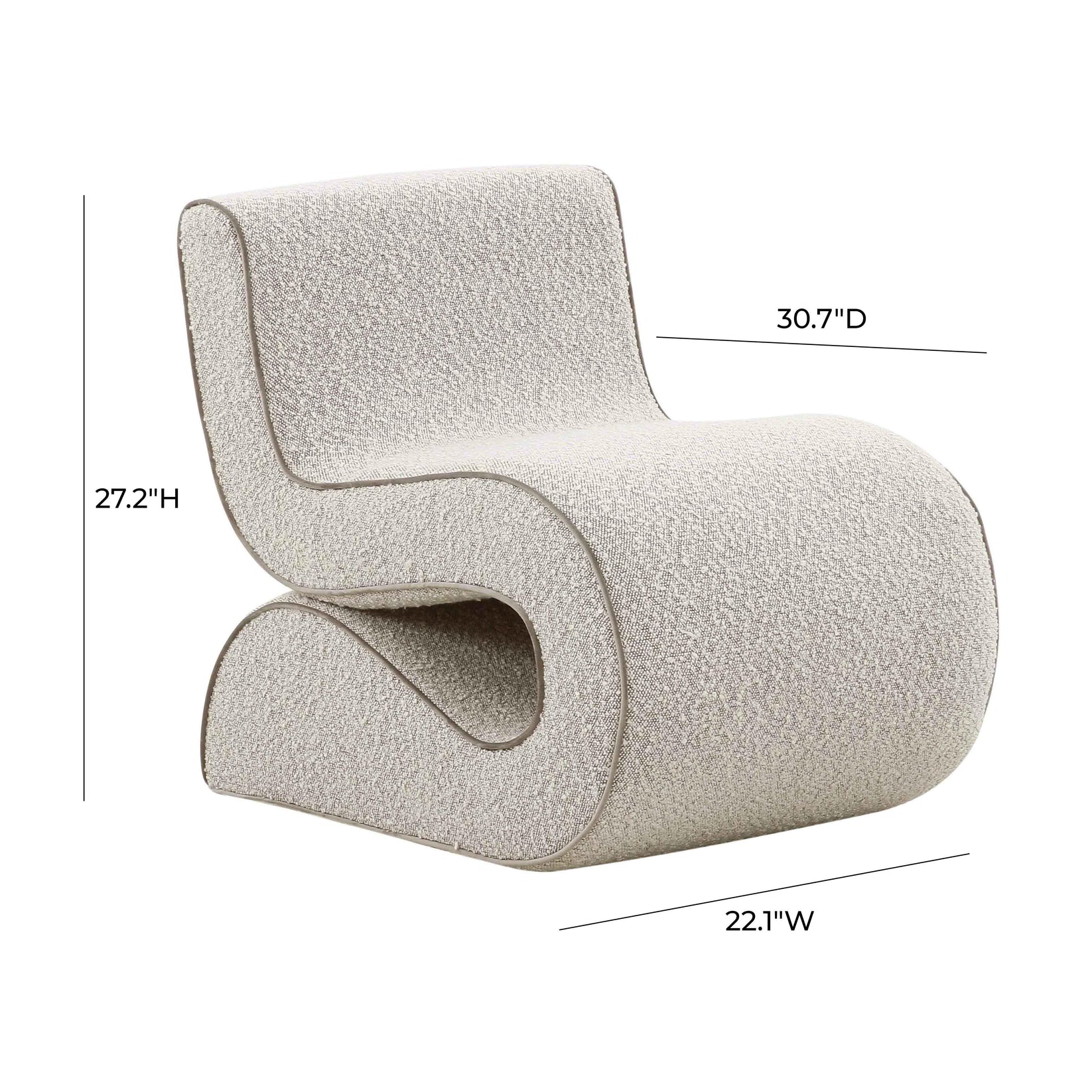 Luxury Modern Sienna Accent Chair European Style for Villa