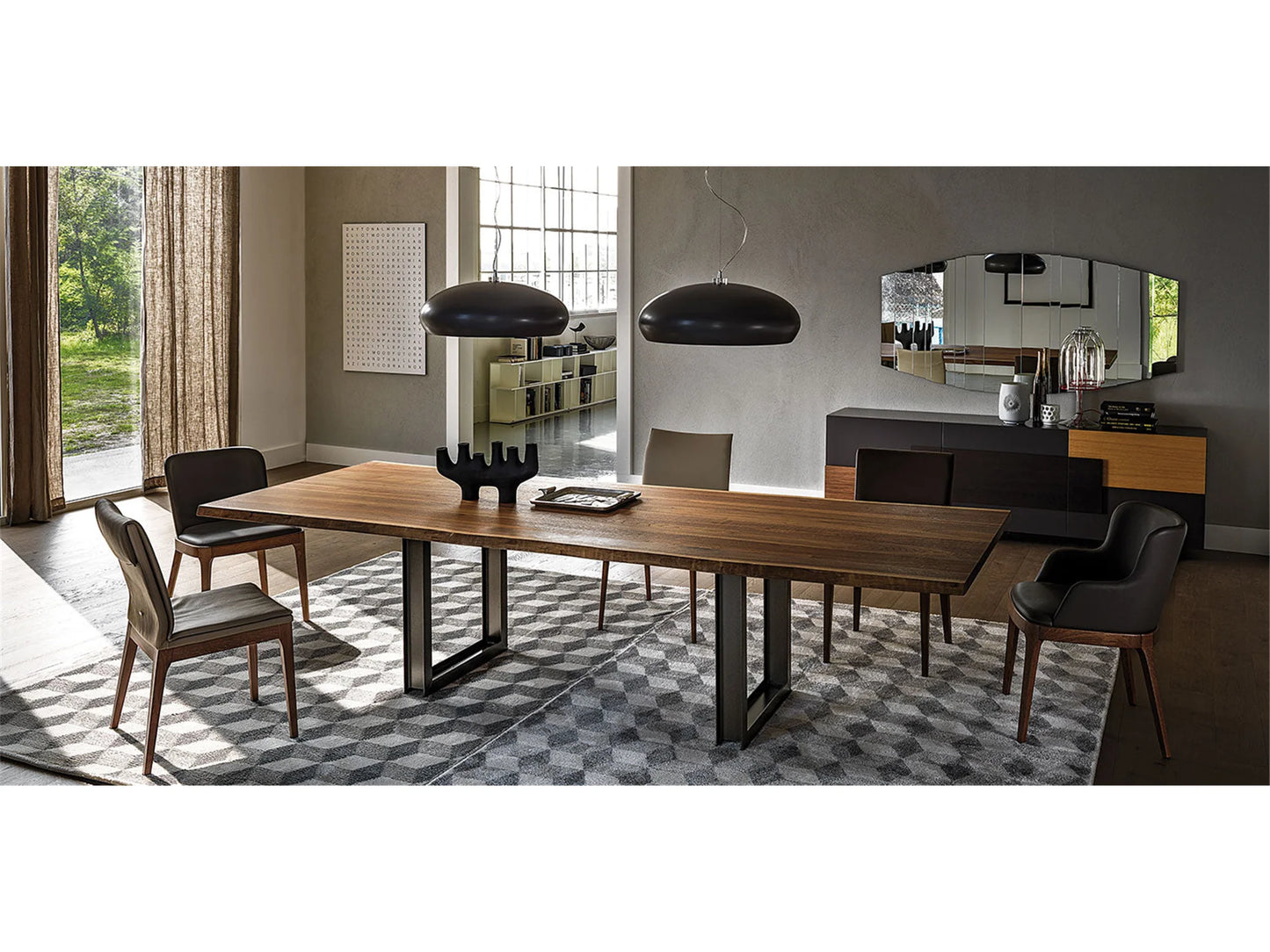 Luxury Modern Sigma Dining Table European Style for Villa