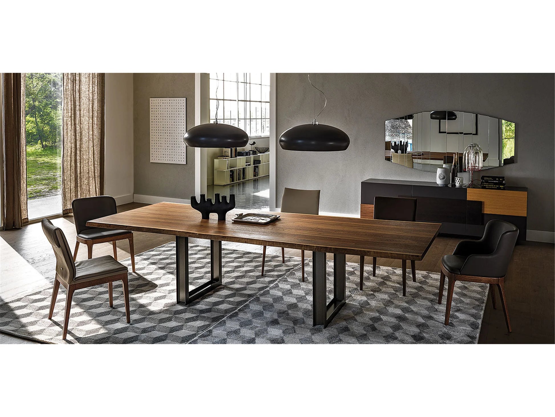 Luxury Modern Sigma Dining Table European Style for Villa
