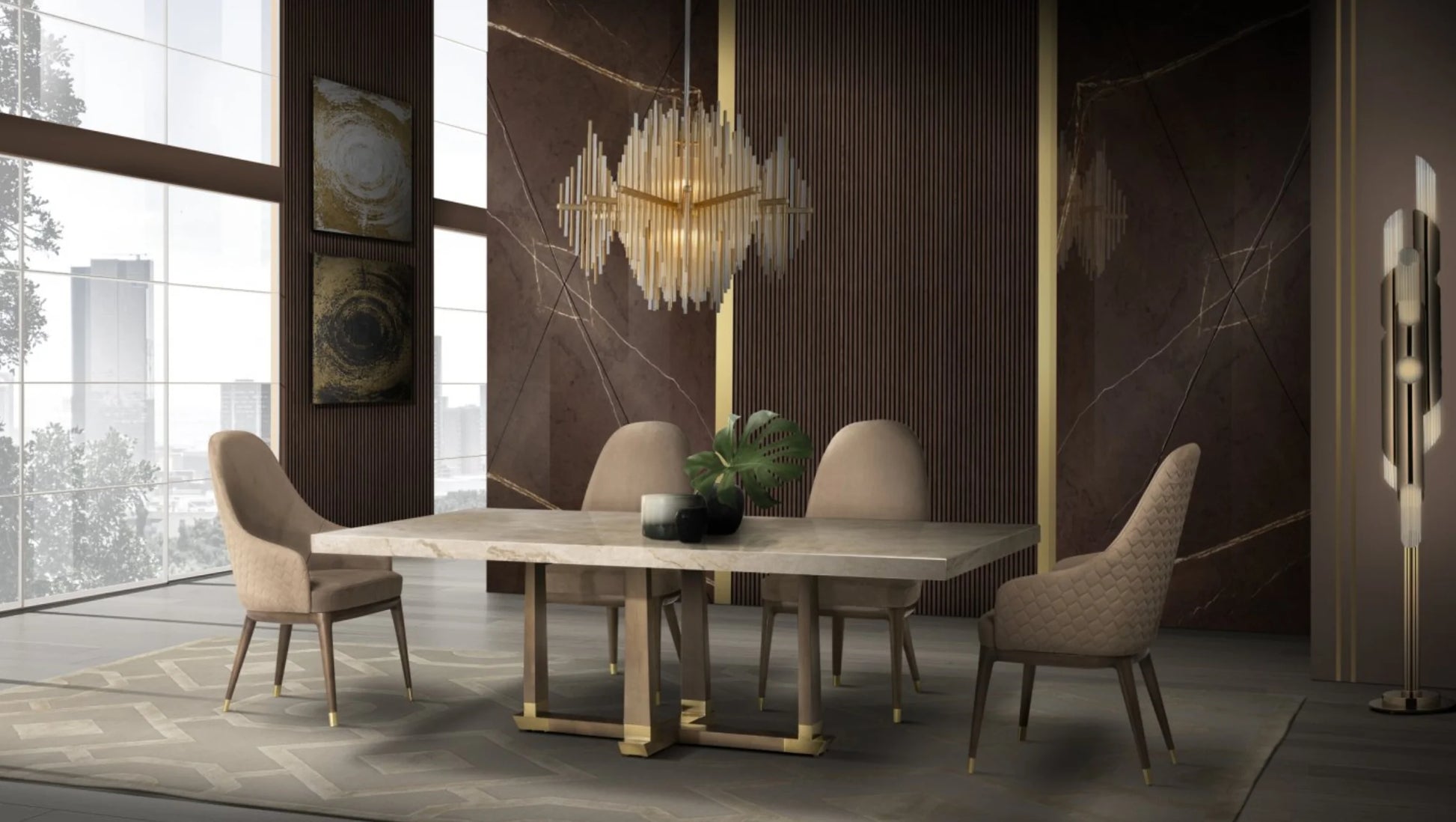 Luxury Modern Silvana Dining Chair European Style for Villa