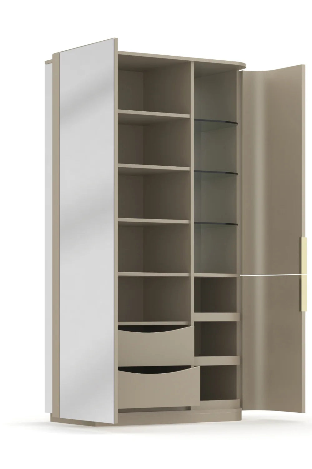 Luxury Modern Silver Gloss Cabinet European Style for Villa