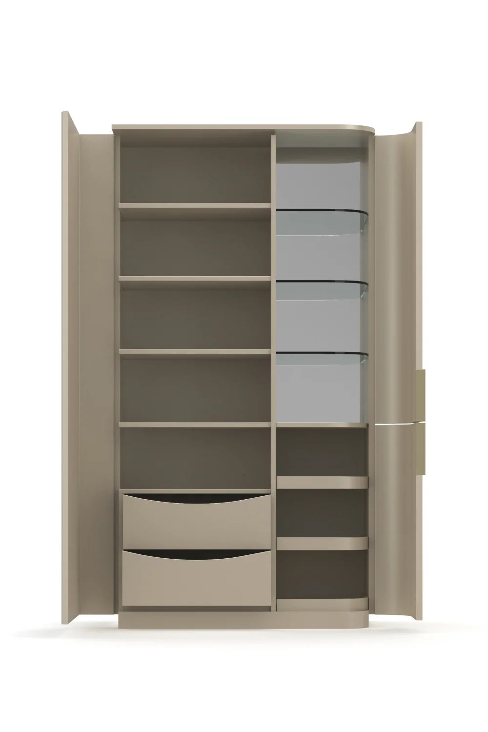 Luxury Modern Silver Gloss Cabinet European Style for Villa