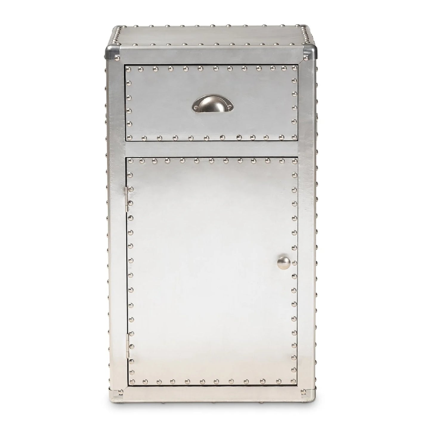 Luxury Modern Silver Storage Cabinet European Style for Villa