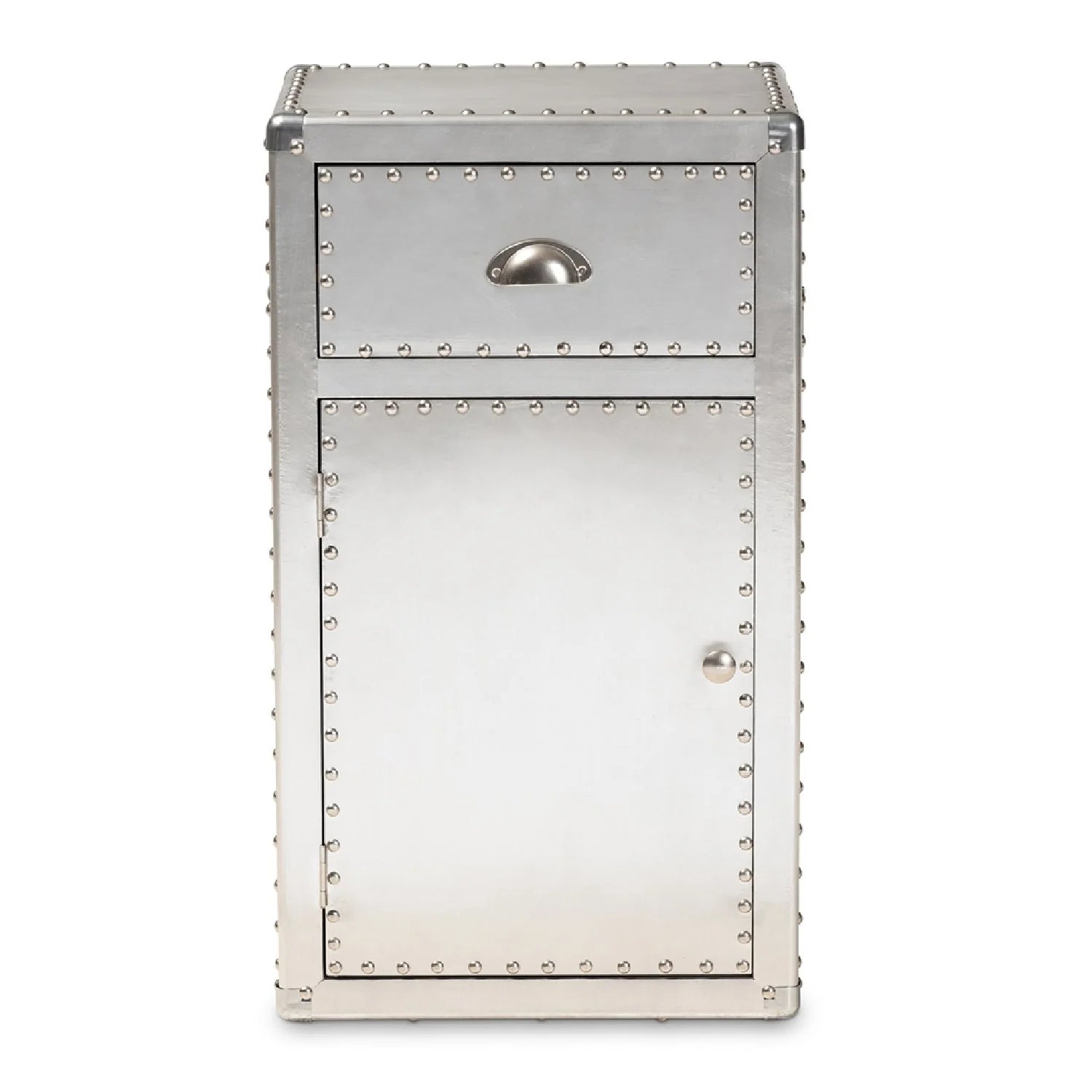 Luxury Modern Silver Storage Cabinet European Style for Villa