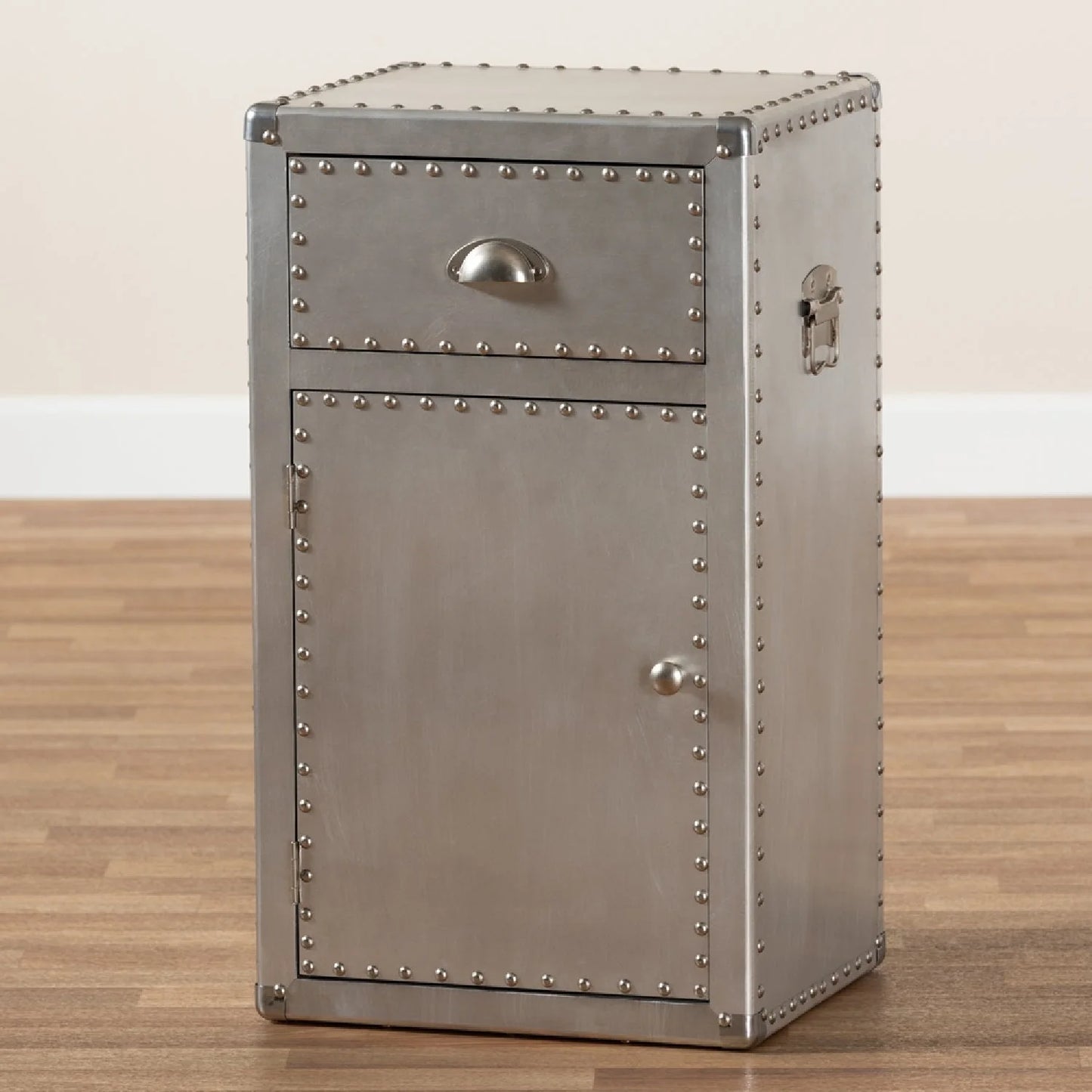 Luxury Modern Silver Storage Cabinet European Style for Villa