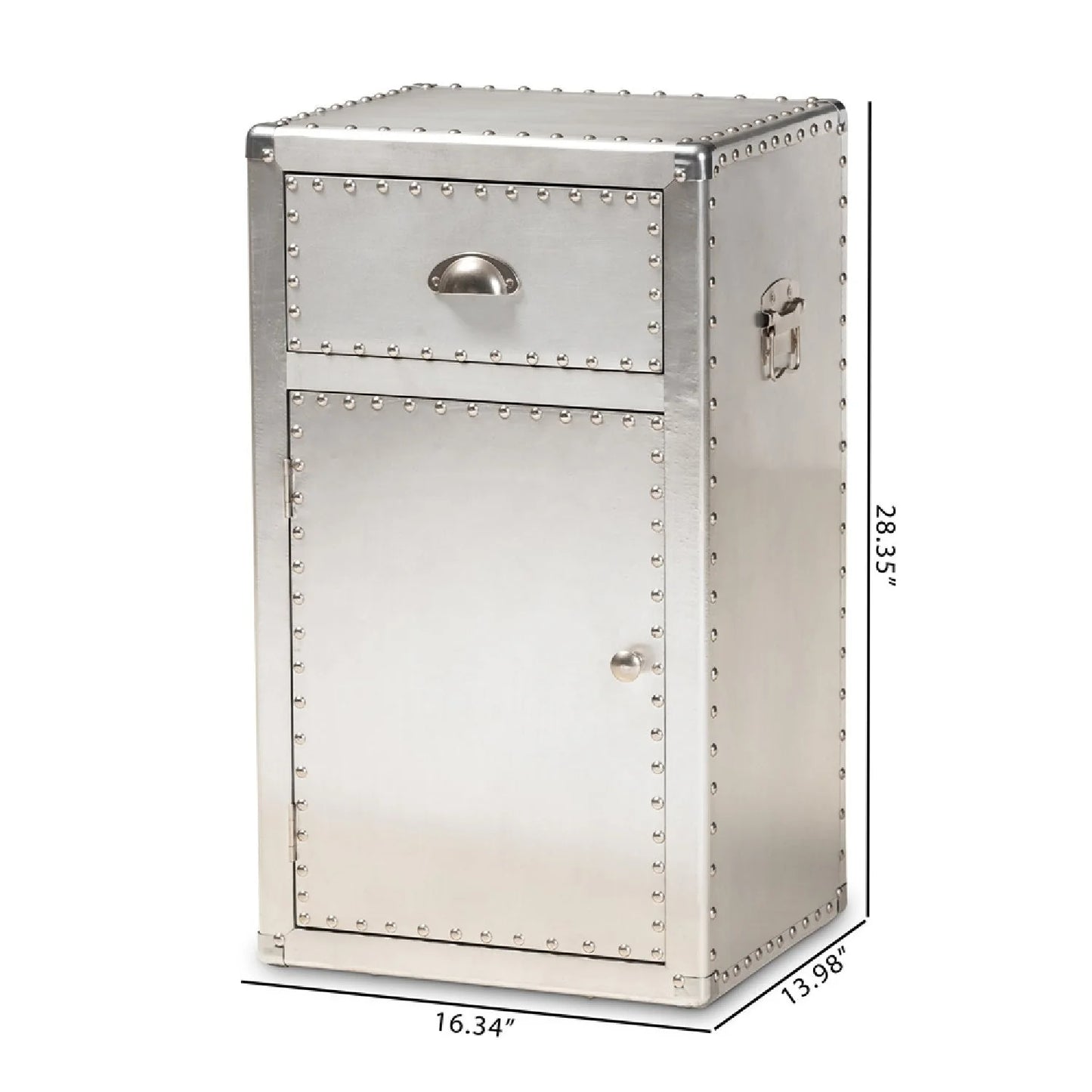 Luxury Modern Silver Storage Cabinet European Style for Villa