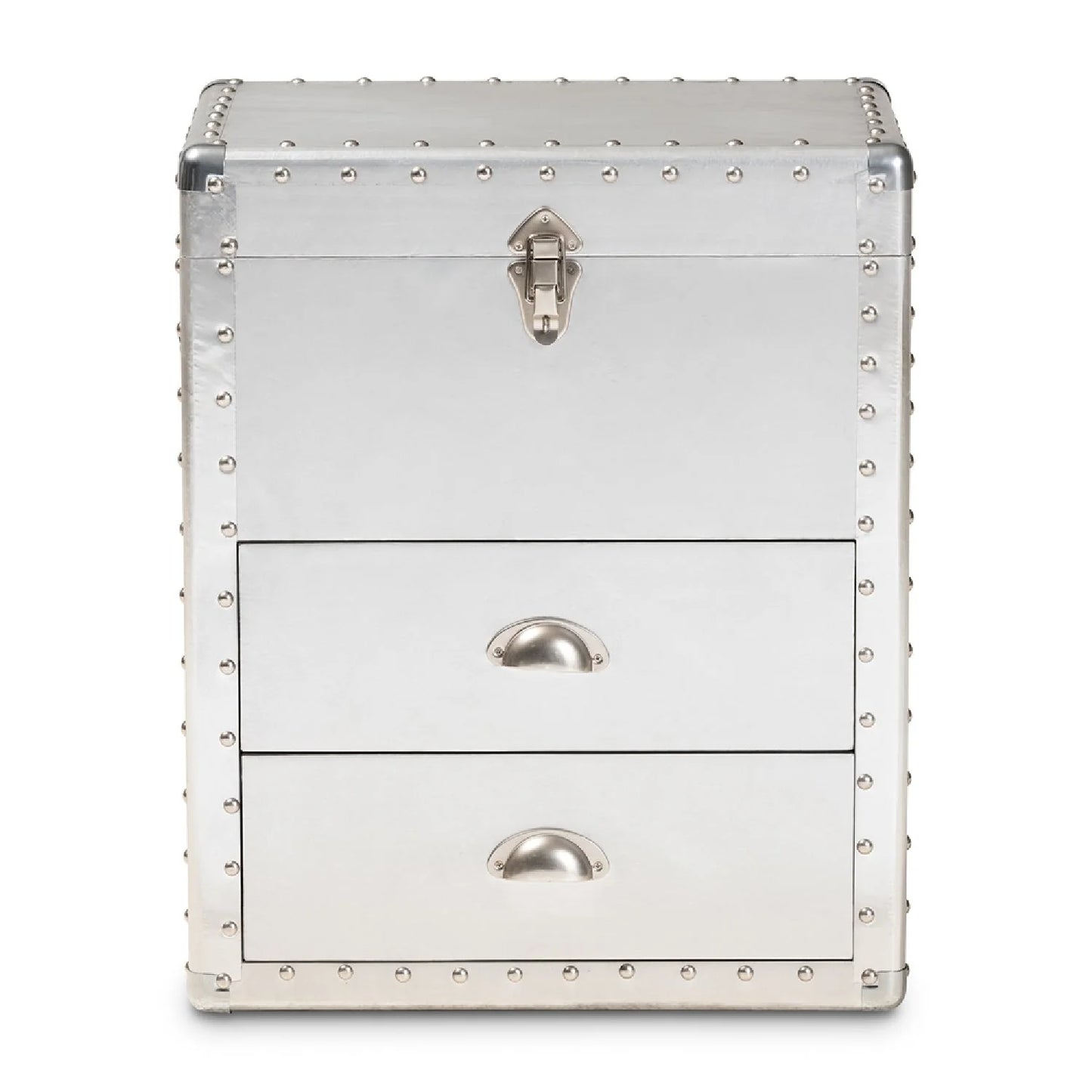 Luxury Modern Silver Storage Cabinet European Style for Villa