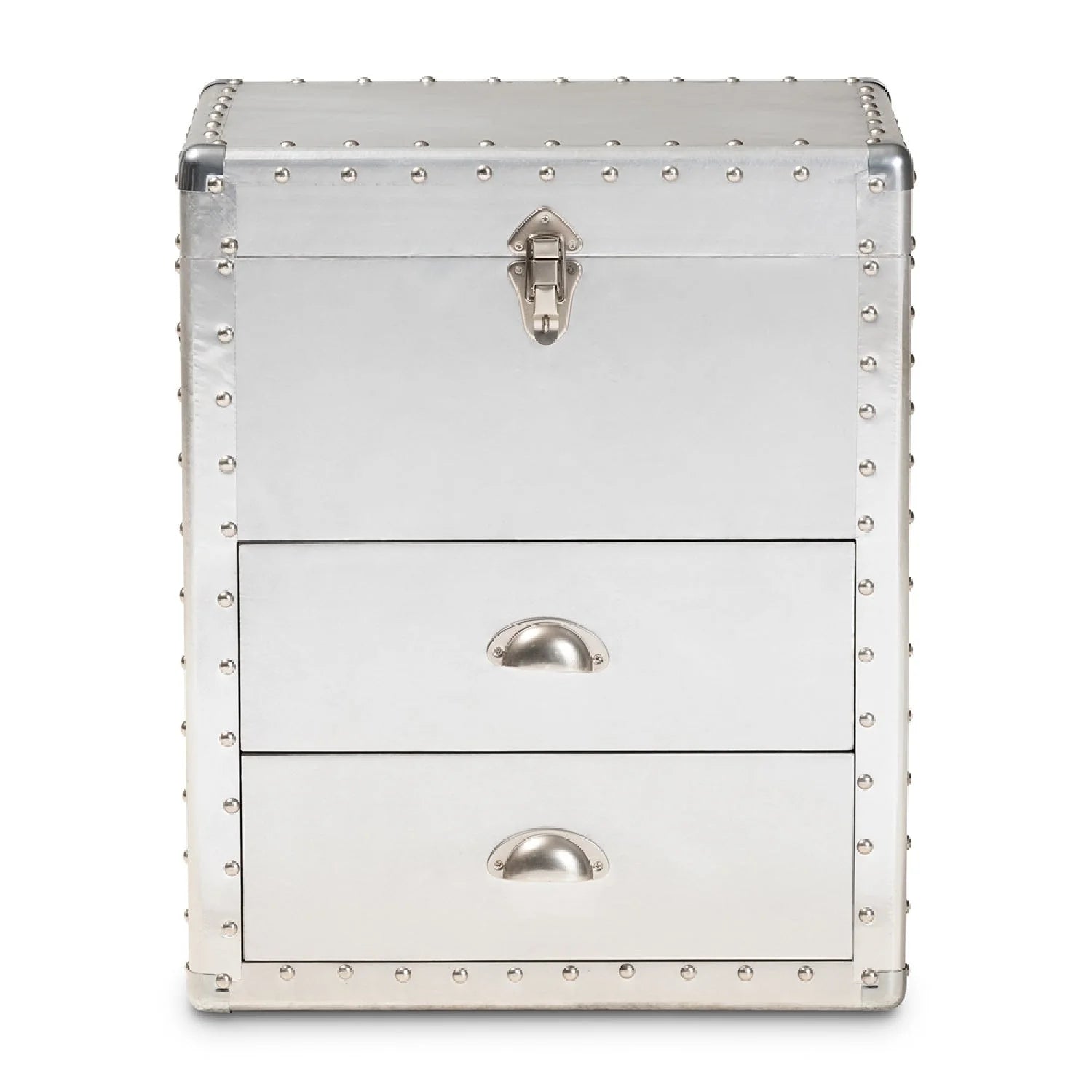 Luxury Modern Silver Storage Cabinet European Style for Villa