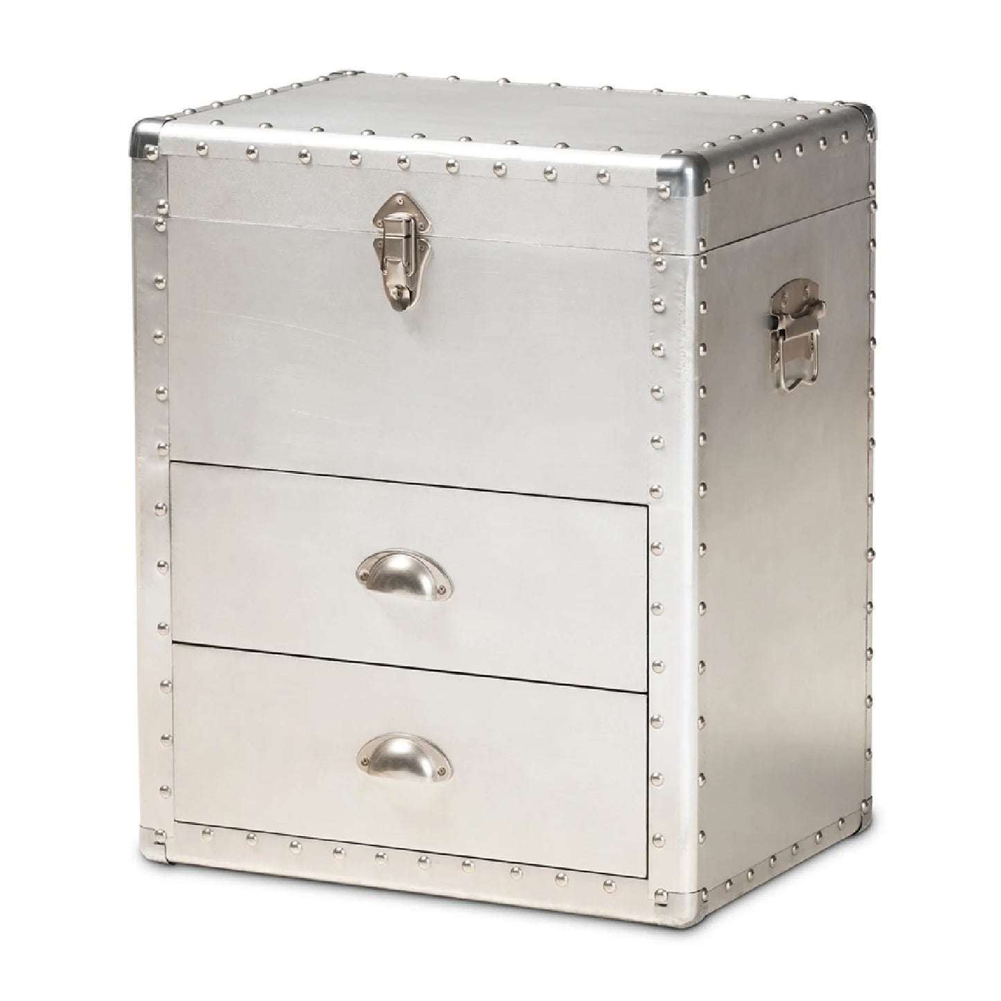 Luxury Modern Silver Storage Cabinet European Style for Villa