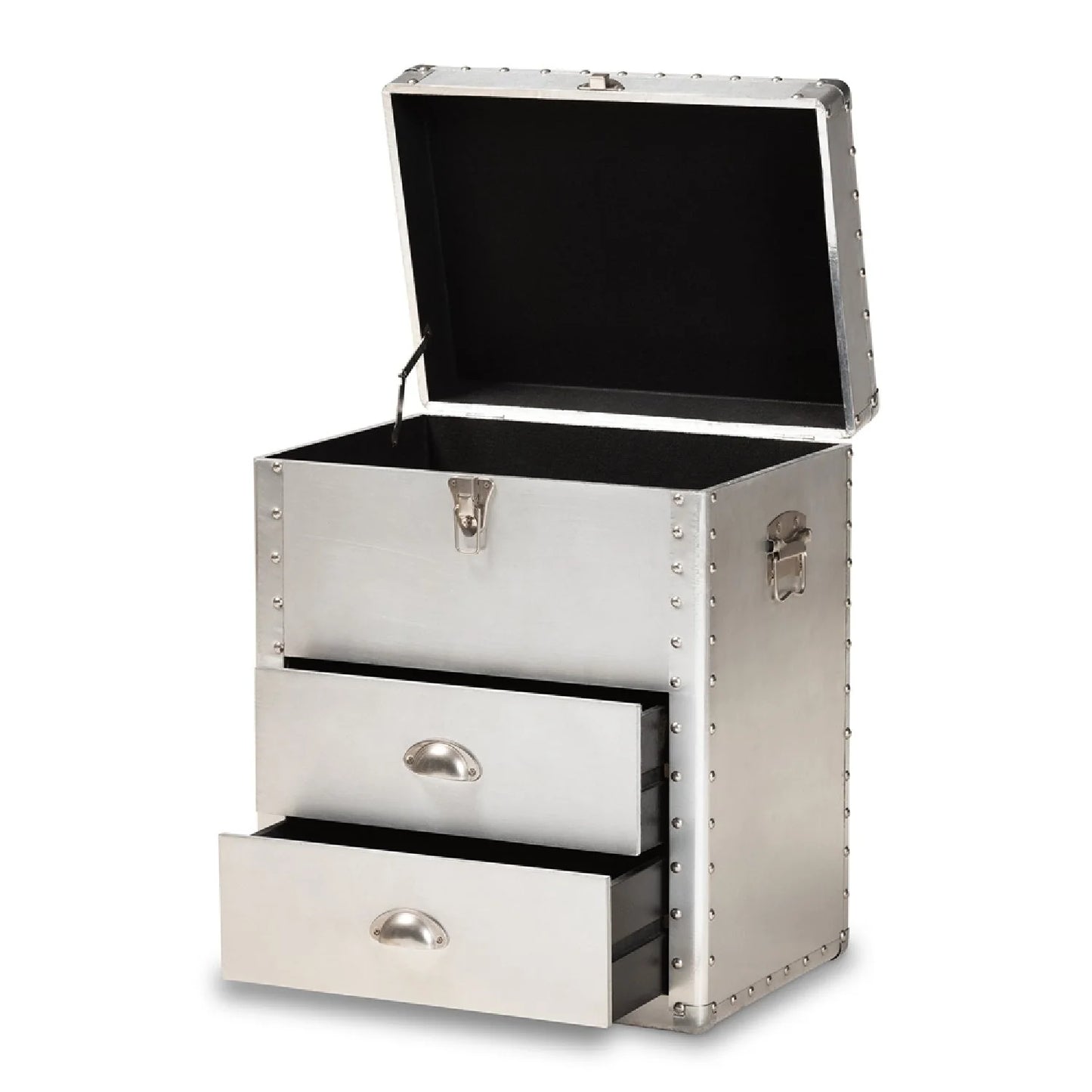 Luxury Modern Silver Storage Cabinet European Style for Villa
