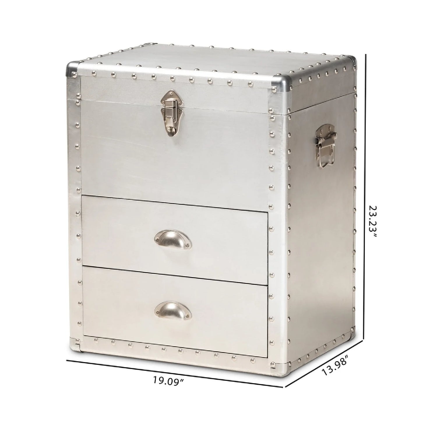 Luxury Modern Silver Storage Cabinet European Style for Villa