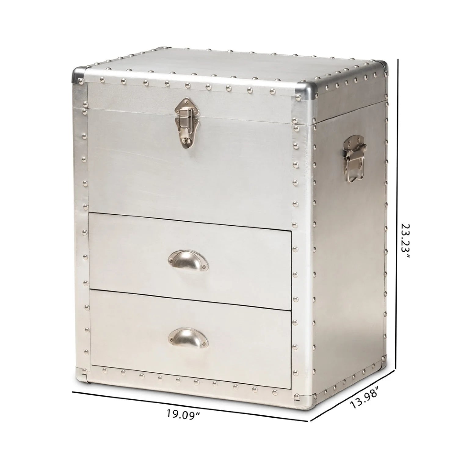 Luxury Modern Silver Storage Cabinet European Style for Villa
