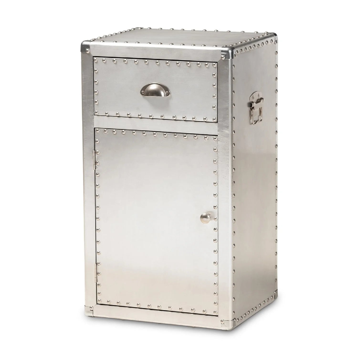 Luxury Modern Silver Storage Cabinet European Style for Villa