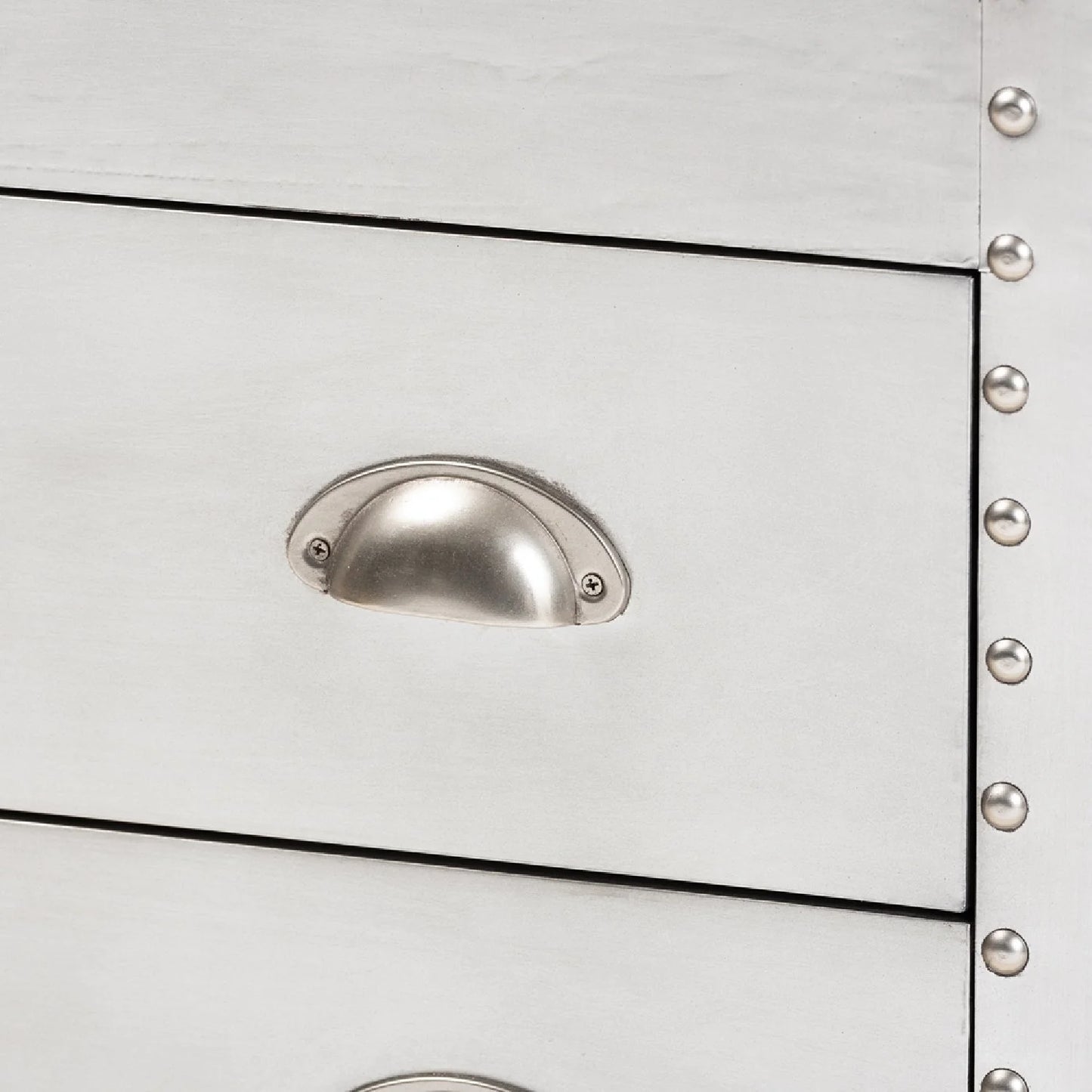 Luxury Modern Silver Storage Cabinet European Style for Villa