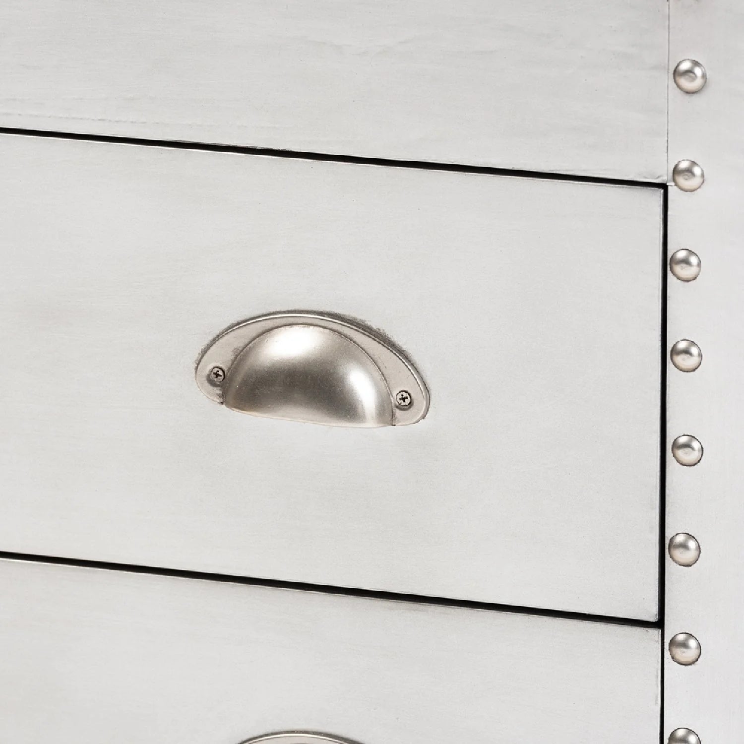 Luxury Modern Silver Storage Cabinet European Style for Villa