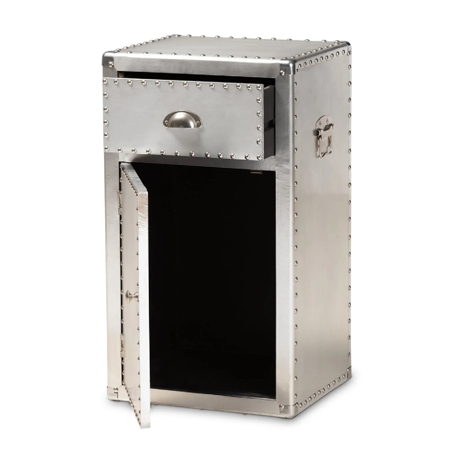 Luxury Modern Silver Storage Cabinet European Style for Villa