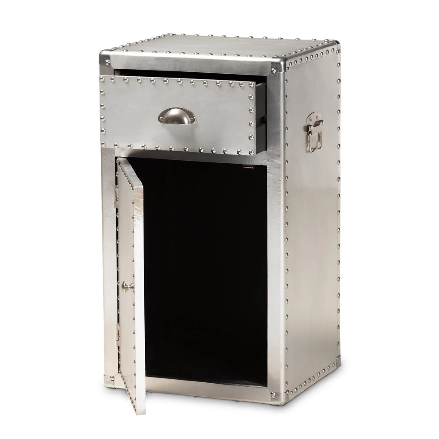 Luxury Modern Silver Storage Cabinet European Style for Villa