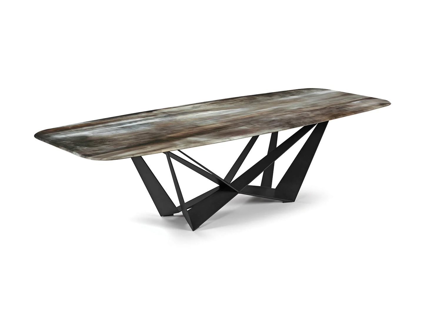 Luxury Modern Skorpio Crystalart Dining Table European Style for Villa