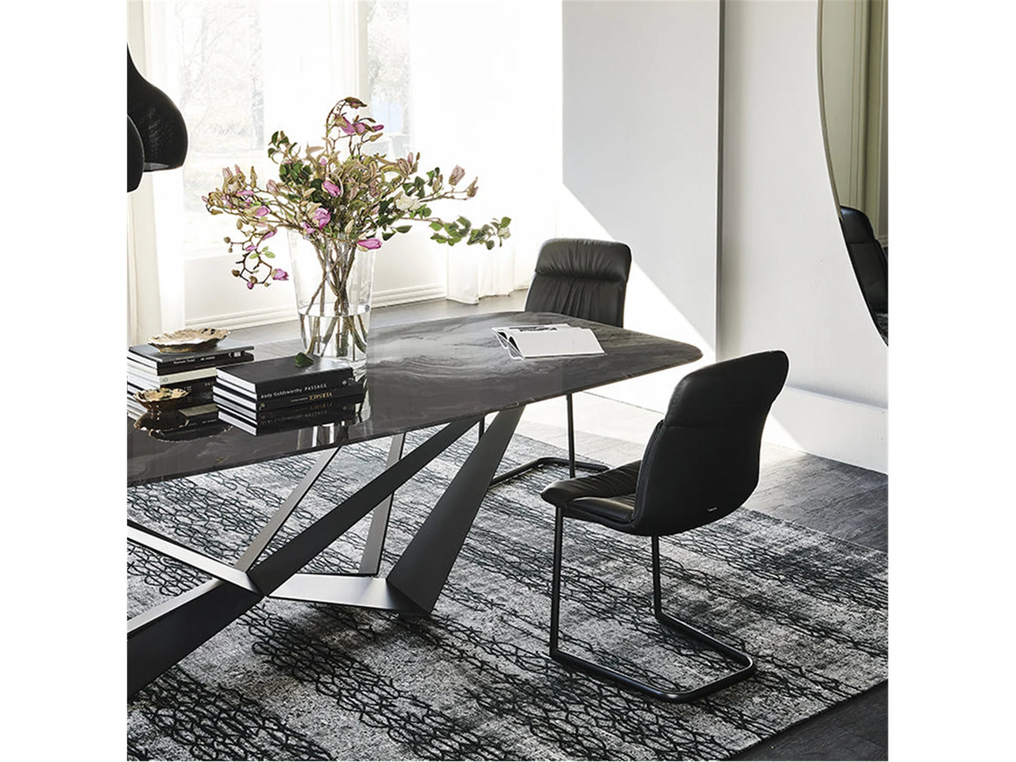 Luxury Modern Skorpio Crystalart Dining Table European Style for Villa