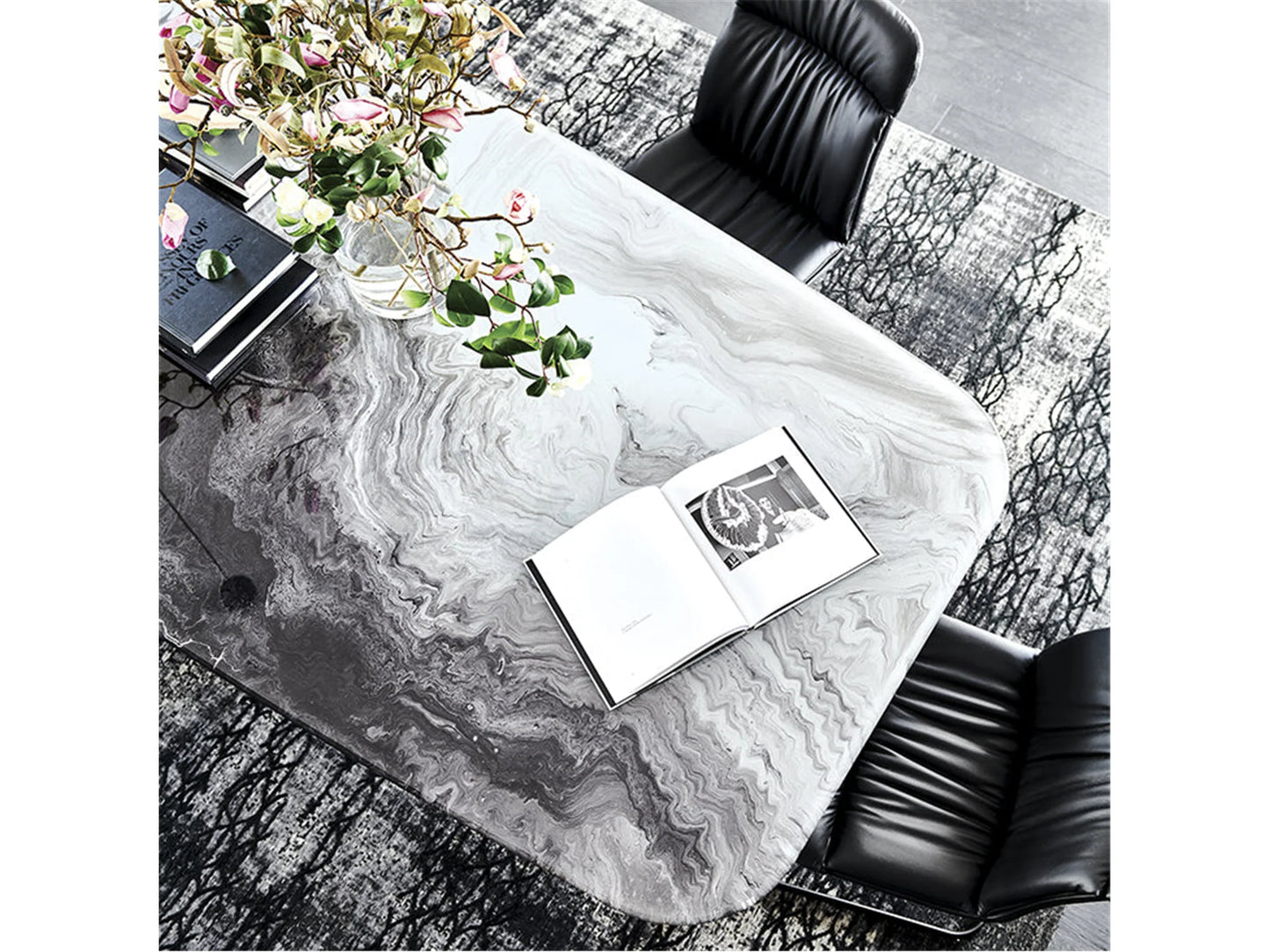 Luxury Modern Skorpio Crystalart Dining Table European Style for Villa