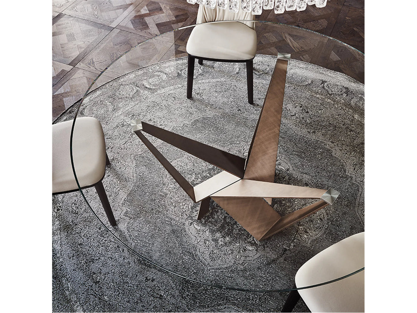 Luxury Modern Skorpio Round Dining Table European Style for Villa