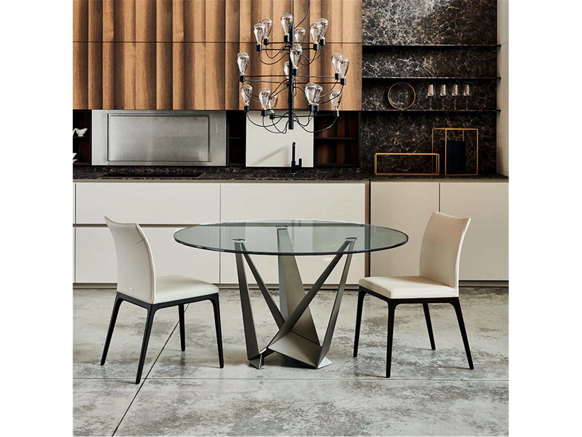 Luxury Modern Skorpio Round Dining Table European Style for Villa