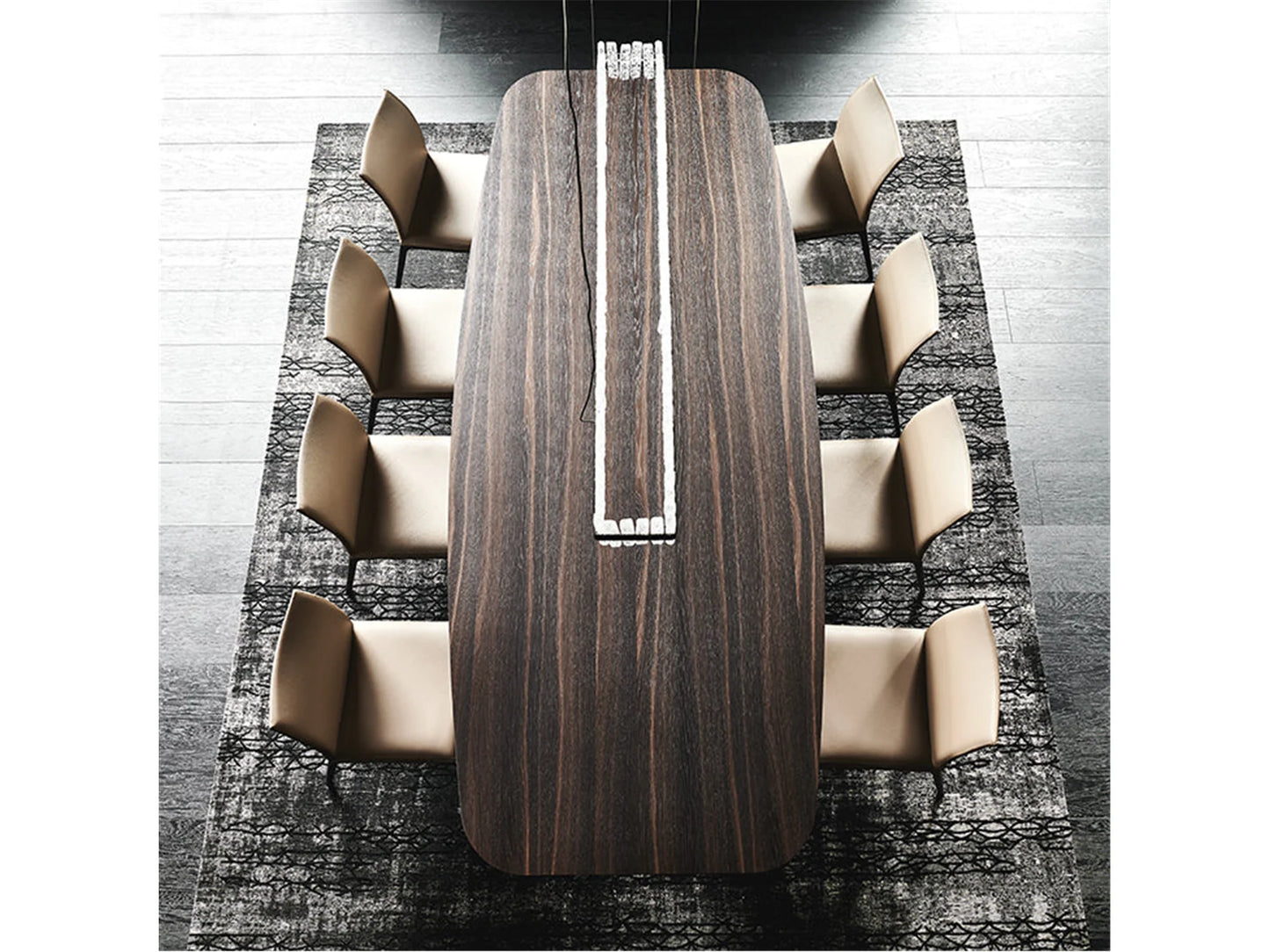 Luxury Modern Skorpio Wood Master Dining Table European Style for Villa
