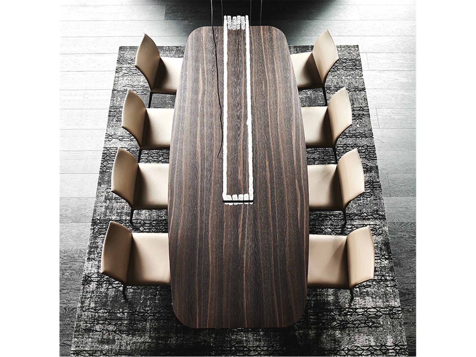 Luxury Modern Skorpio Wood Master Dining Table European Style for Villa