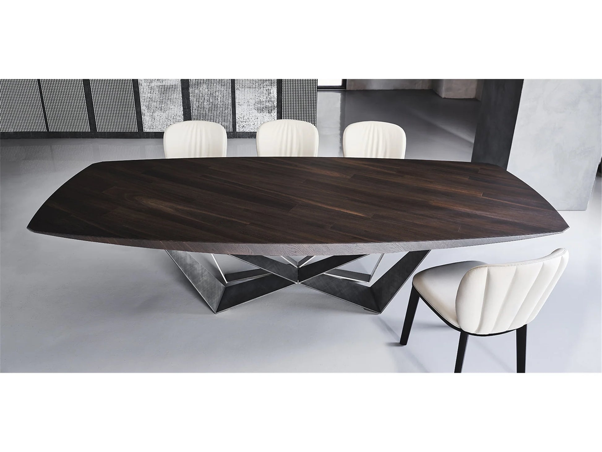 Luxury Modern Skorpio Wood Master Dining Table European Style for Villa