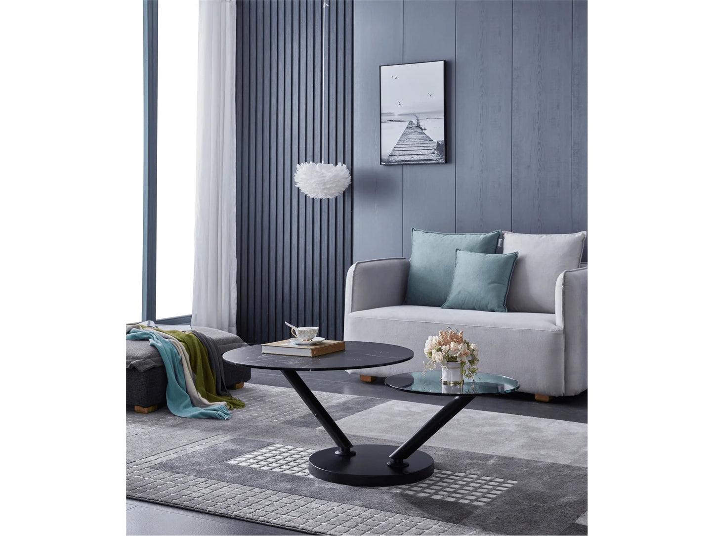 Luxury Modern Sky Coffee Table European Style for Villa