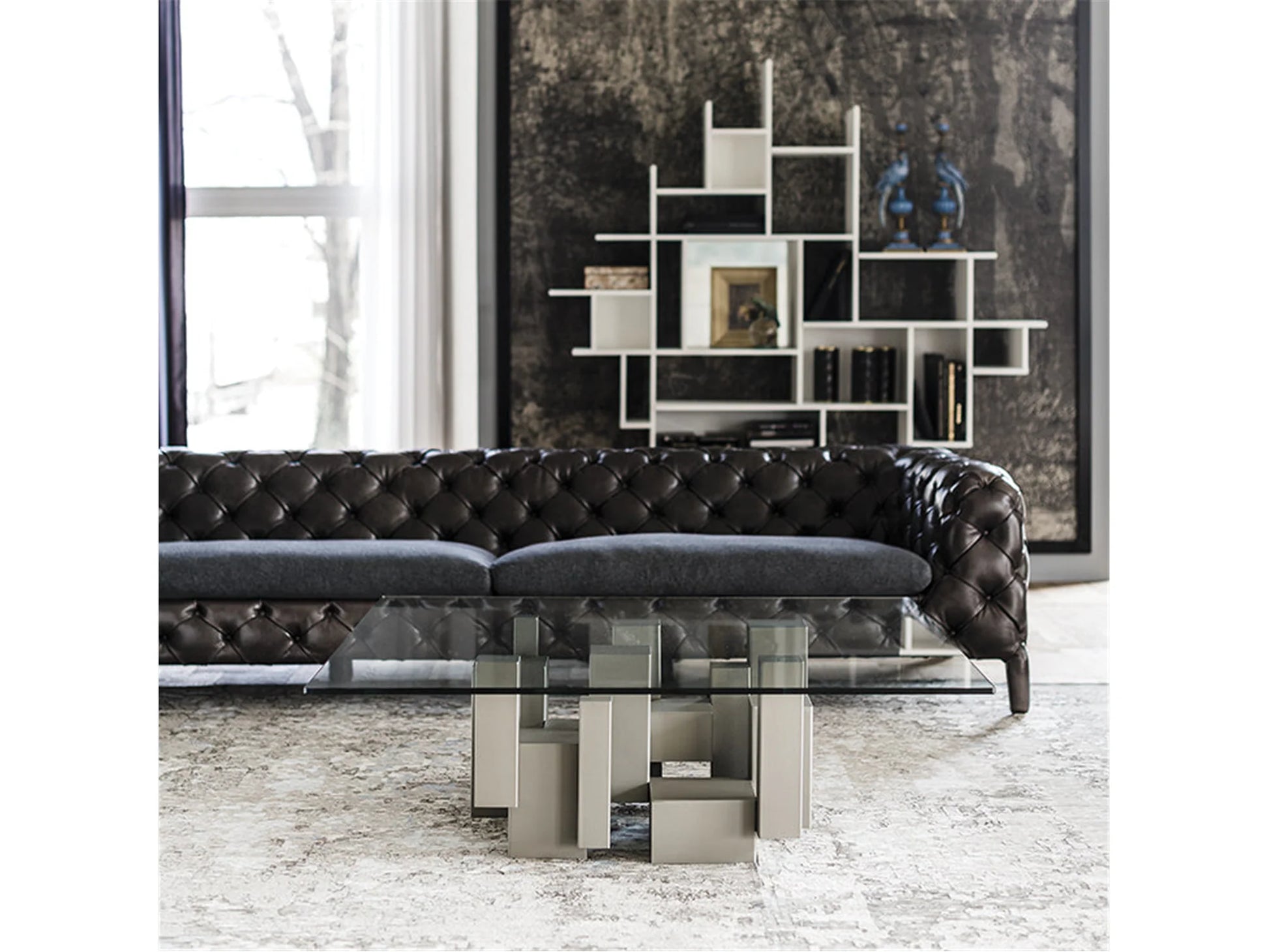 Luxury Modern Skyline Coffee Table European Style for Villa