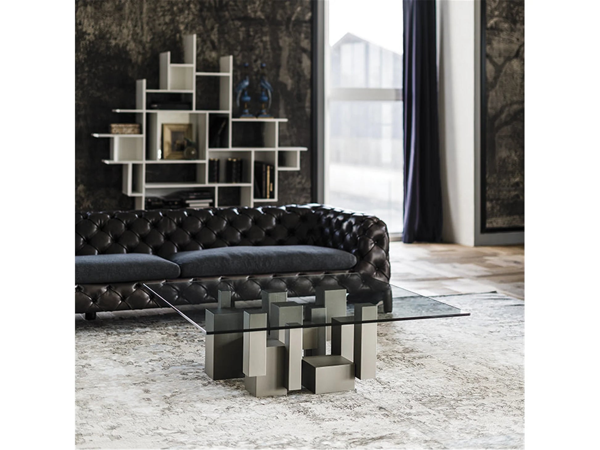 Luxury Modern Skyline Coffee Table European Style for Villa