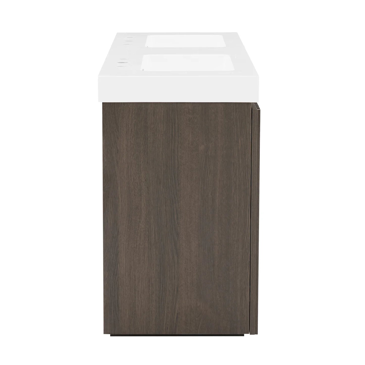 Luxury Modern Smoked Oak Bathroom Vanity European Style for Villa
