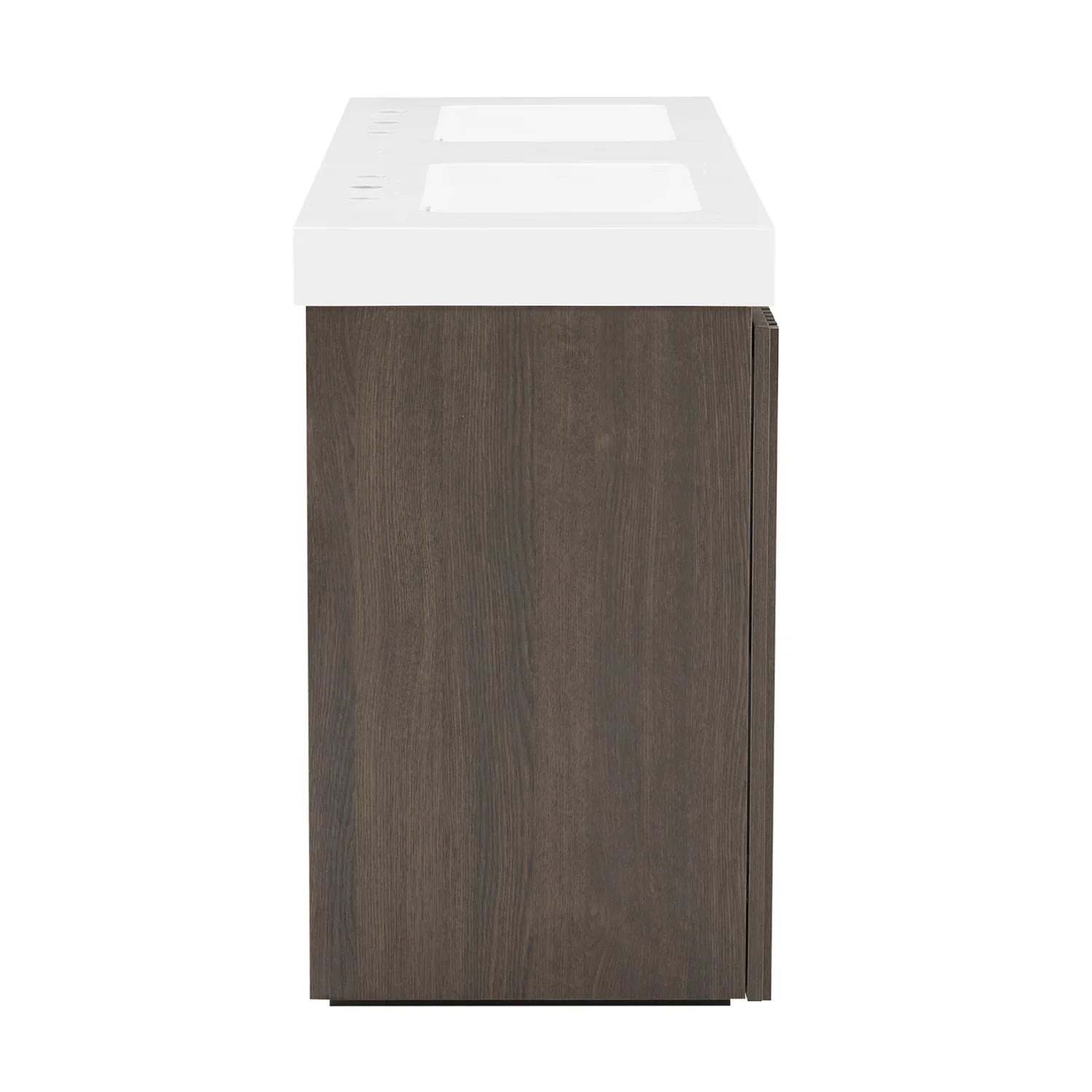 Luxury Modern Smoked Oak Bathroom Vanity European Style for Villa