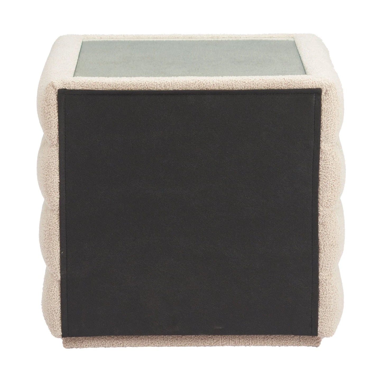 Luxury Modern Soffice Shearling 2-Drawer Nightstand European Style for Villa