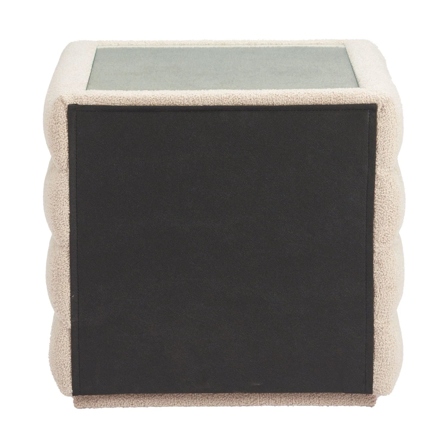 Luxury Modern Soffice Shearling 2-Drawer Nightstand European Style for Villa