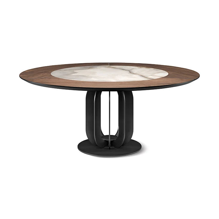 Luxury Modern Soho Ker Wood Dining Table European Style for Villa
