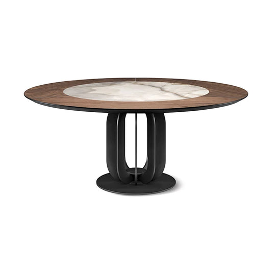 Luxury Modern Soho Ker Wood Dining Table European Style for Villa