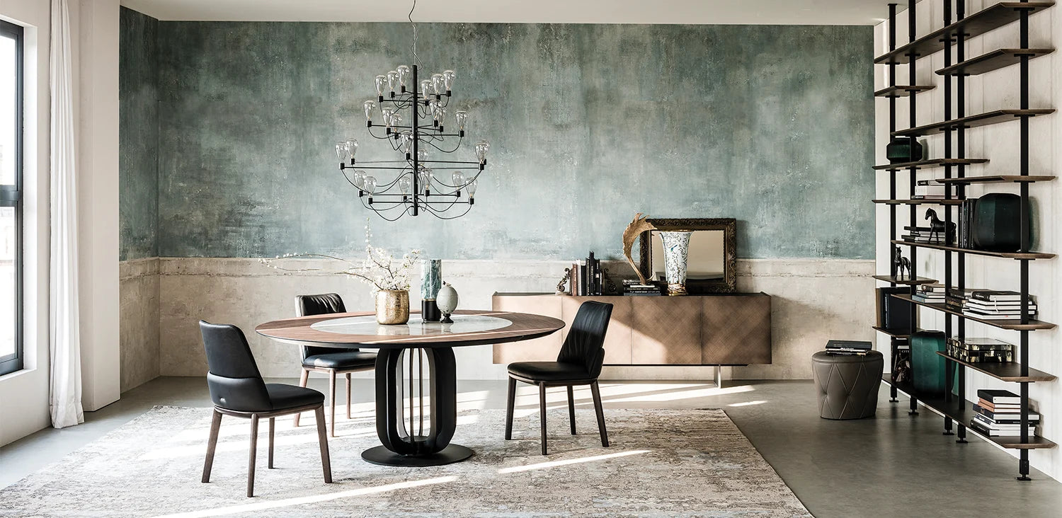 Luxury Modern Soho Ker Wood Dining Table European Style for Villa