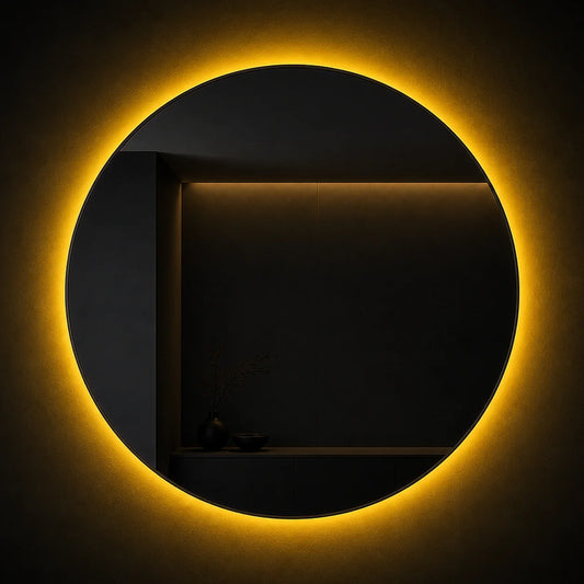 Luxury Modern Solar Eclipse Halo Mirror European Style for Villa