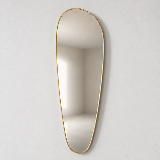 Luxury Modern Solene Gold Mirror European Style for Villa