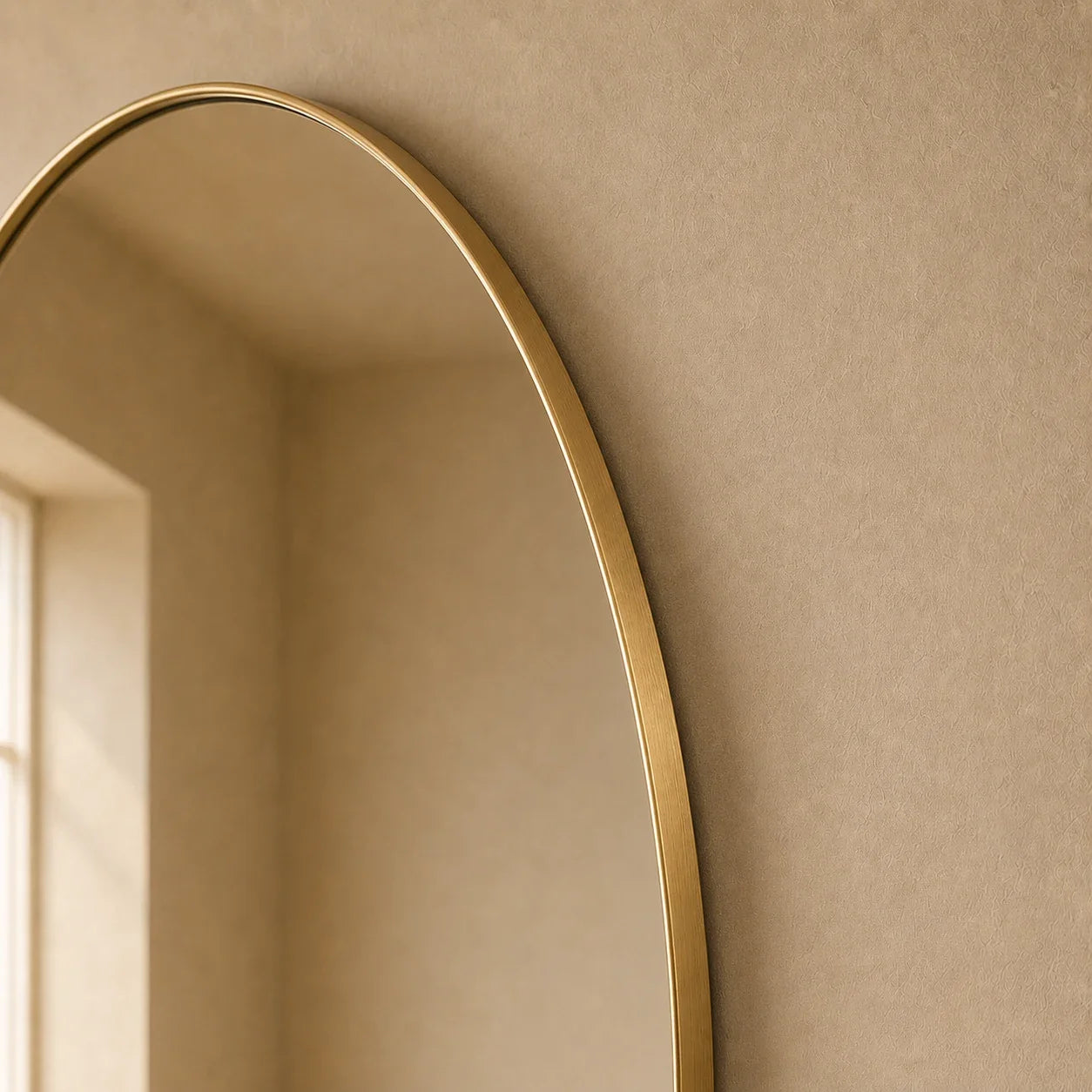 Luxury Modern Solene Gold Mirror European Style for Villa