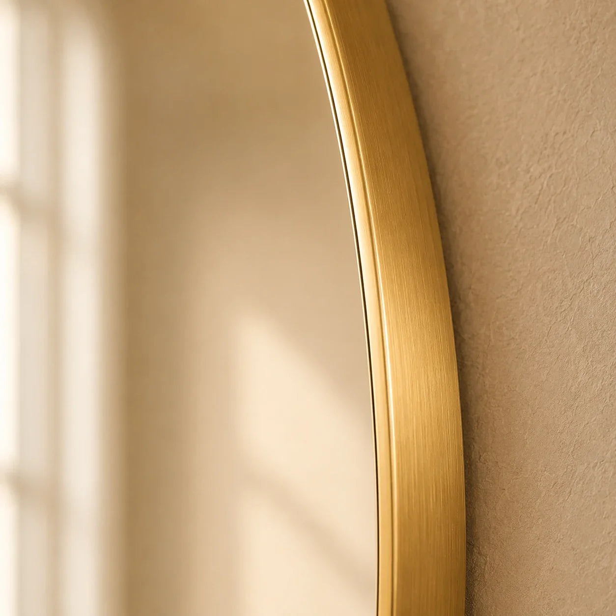 Luxury Modern Solene Gold Mirror European Style for Villa