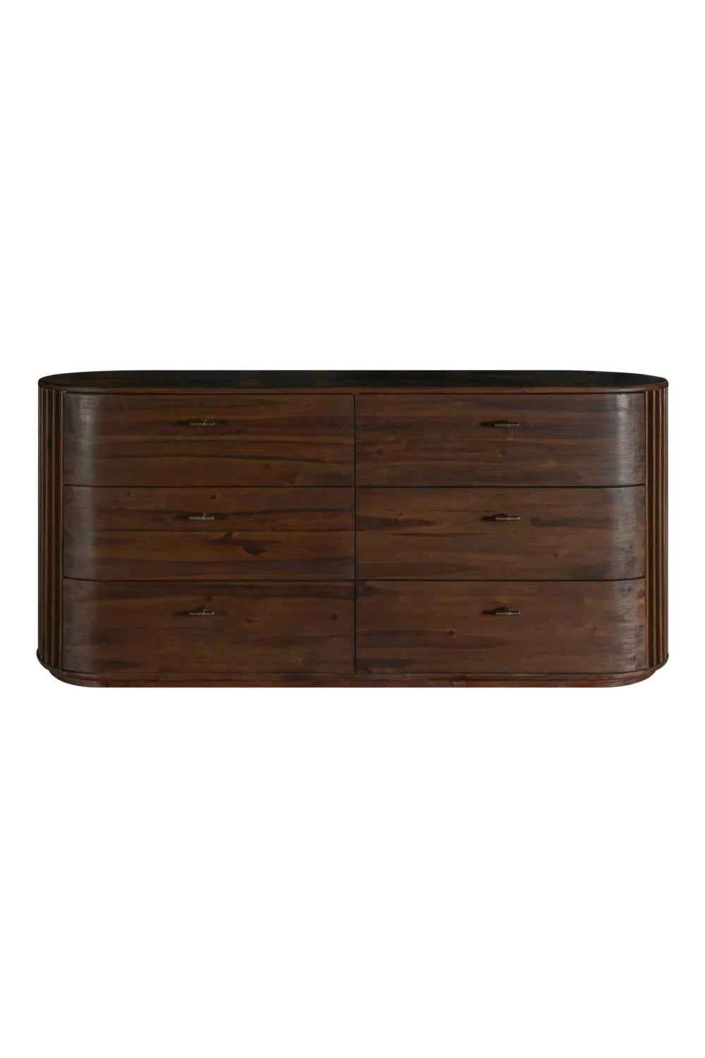 Luxury Modern Solid Acacia 6-Drawer Dresser European Style for Villa