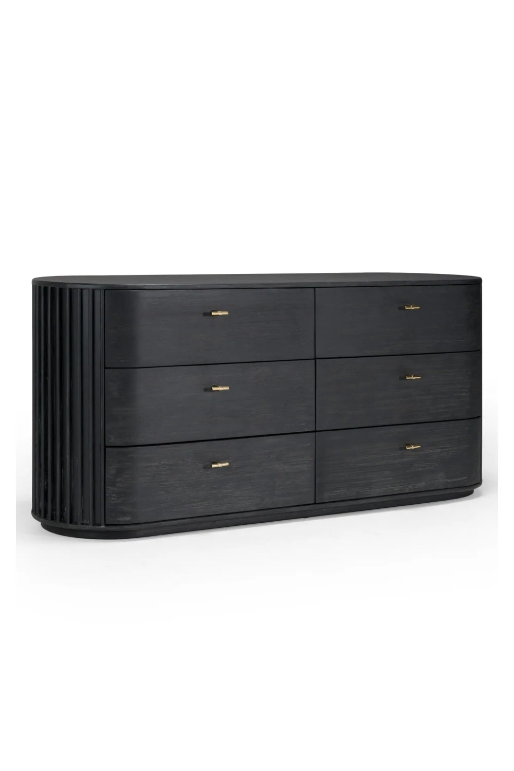 Luxury Modern Solid Acacia 6-Drawer Dresser European Style for Villa