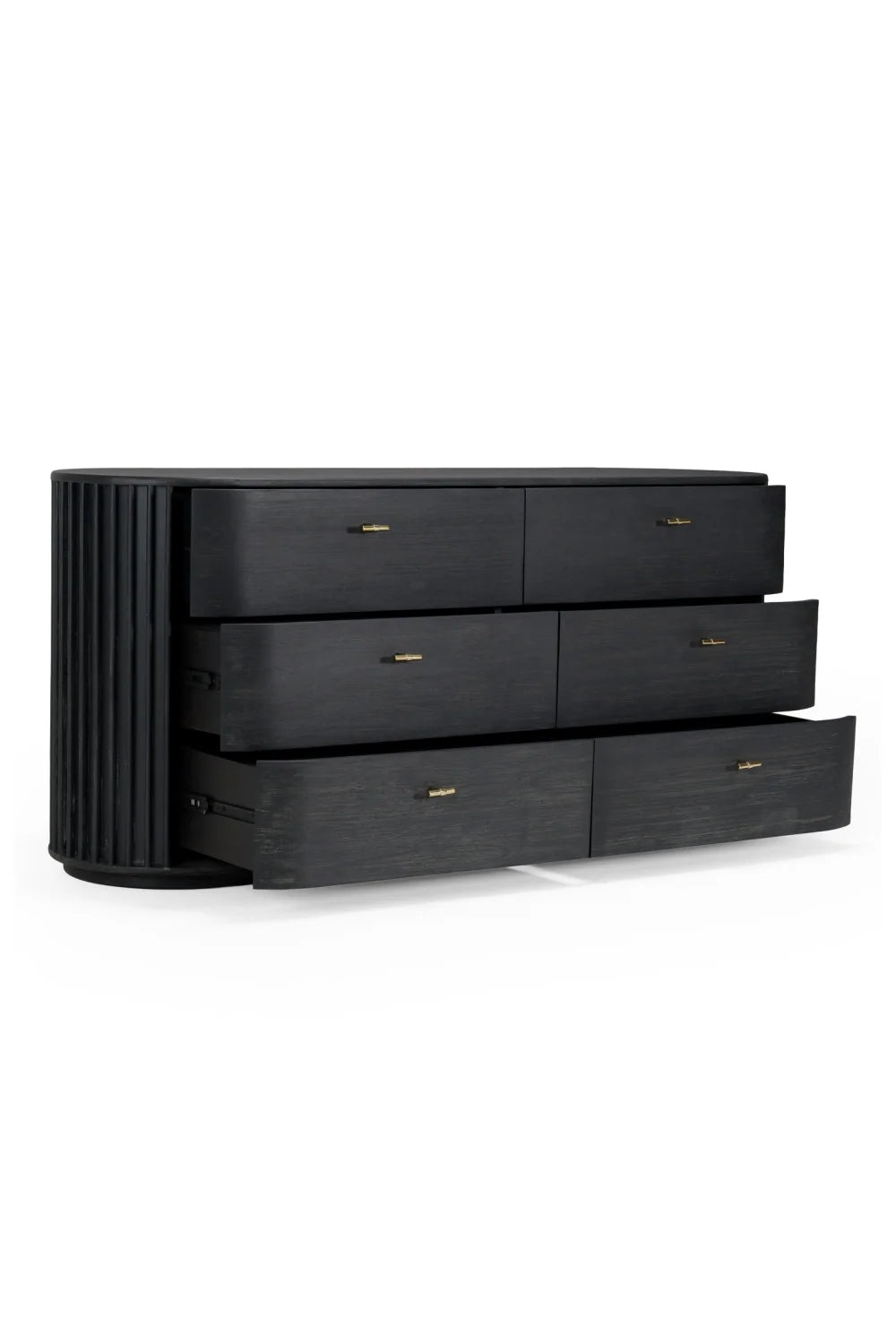Luxury Modern Solid Acacia 6-Drawer Dresser European Style for Villa